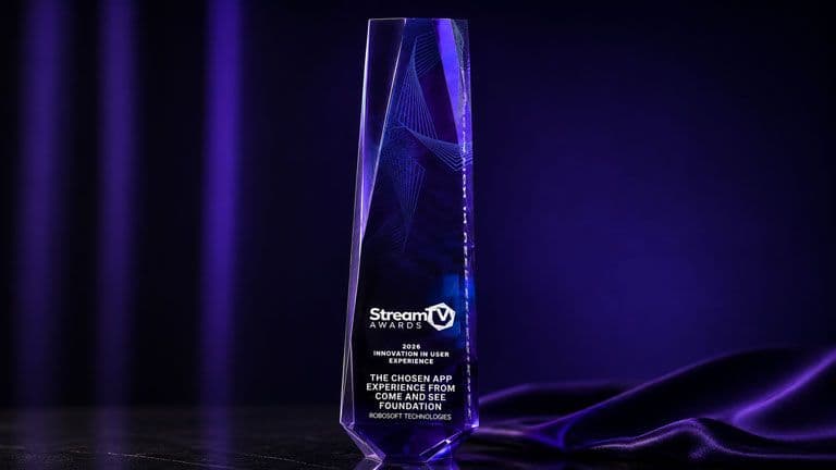 Robosoft wins Innovation in User Experience at Stream TV 2026