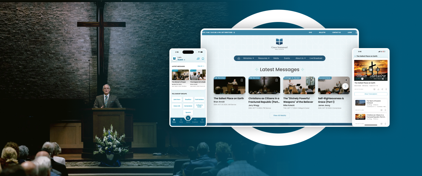 Transforming Grace Immanuel Bible Church’s digital presence for a seamless worship experience