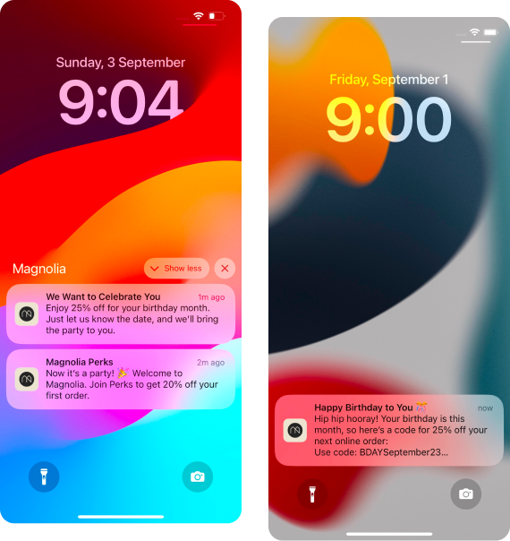 Push notifications